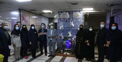 بازدید نوروزی رییس دانشگاه از  بیمارستان مهدیه