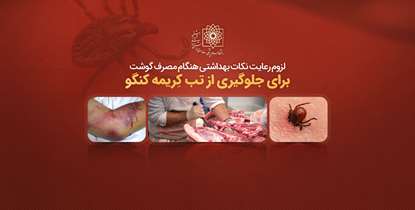 لزوم رعایت نکات بهداشتی هنگام مصرف گوشت برای جلوگیری از تب کریمه کنگو